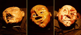 Macbeth puppets: Duncan, Banquo, Ghost
